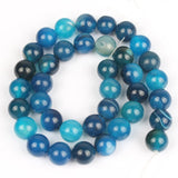 Natural Stone Banded Stripes Agate Round Beads for DIY Bracelet 6/8/10mm