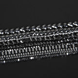 Natural Stone Bead Hematite Square Heart Geometrical Spacer Beads