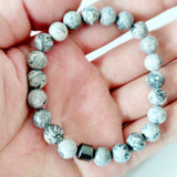 8mm Turquoise Tiger Eye Malachite Stone Bracelet