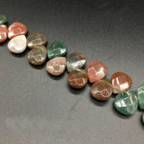 Green Aventurine Flash Stone Drop-shaped Loose Bead for Jewelry Making