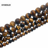 Mixed Natural Stone Beads for Jewelry Making DIY Bracelet 4/6/8/10/12 MM