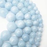 Natural Stone Bead Primary Aquamarines Jades Chalcedony Beads