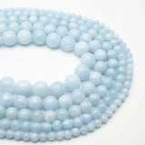 Natural Stone Bead Primary Aquamarines Jades Chalcedony Beads