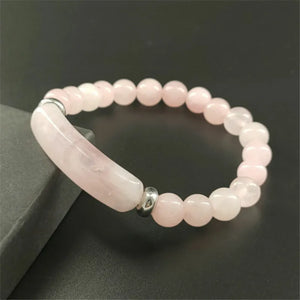 Stone Bead Strand Bracelet Reiki Healing Pink Quartz Aventurine Agates