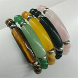 Stone Bead Strand Bracelet Reiki Healing Pink Quartz Aventurine Agates