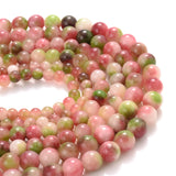 Watermelon Tourmaline Double Round Stone Beads 6/8/10mm