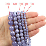 Yellow Chalcedony Charm Round Stone Beads for DIY Bracelet Strand