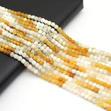 Yellow Jade Faceted Cube Beads for Jewelry Making DIY Bracelet
