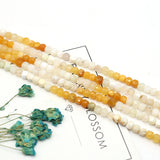 Yellow Jade Faceted Cube Beads for Jewelry Making DIY Bracelet