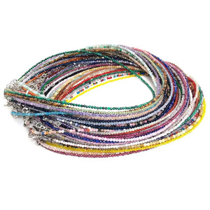Natural Stone Beaded Adjustable Bracelet Necklace for Women