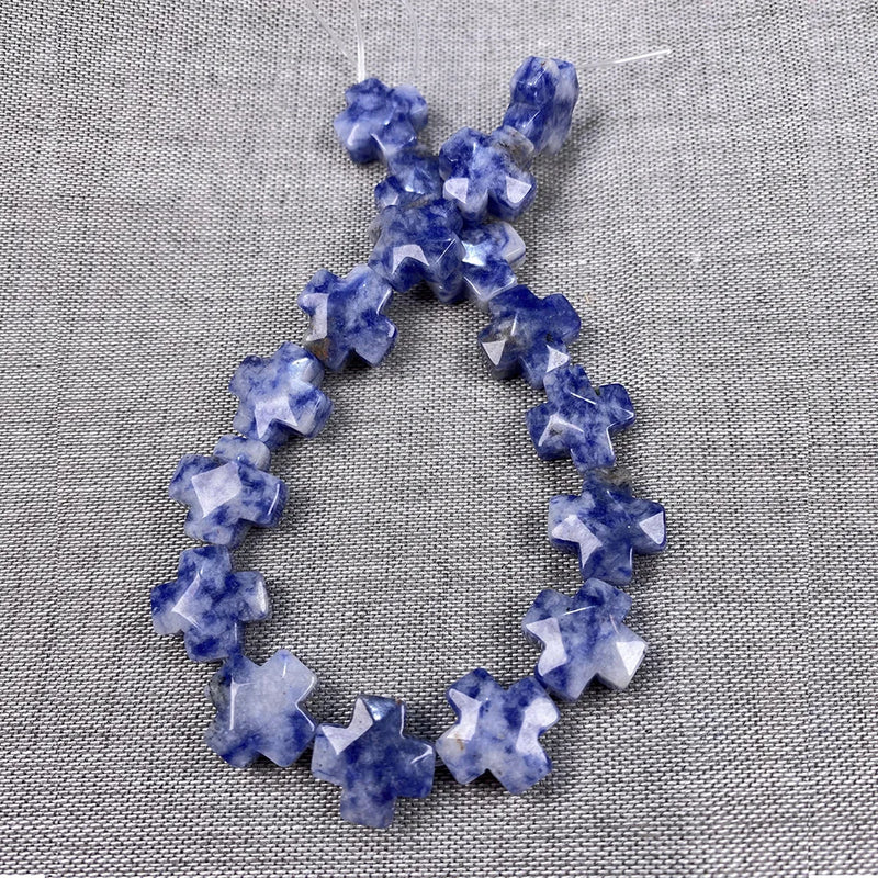 Agate Cross Shape Beads for Jewelry Making DIY Bracelet Necklace