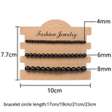 Natural Stone Beaded Bracelet Set Agates Howlites Bangle Jewelry