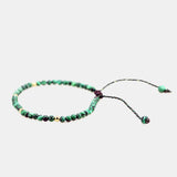 Malachite Beaded Bracelet for Women Adjustable Luck Rope Chain Jewelry