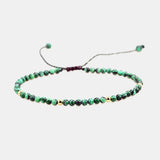 Malachite Beaded Bracelet for Women Adjustable Luck Rope Chain Jewelry