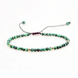 Malachite Beaded Bracelet for Women Adjustable Luck Rope Chain Jewelry