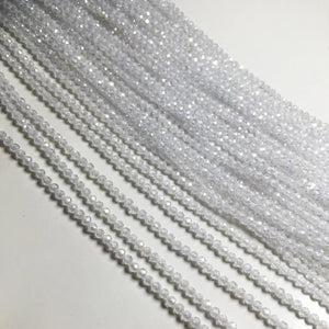Natural Stone Beaded Faceted Loose Bead Zircon Crystal Small Beads 3mm