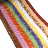 Natural Stone Beaded Faceted Loose Bead Zircon Crystal Small Beads 3mm