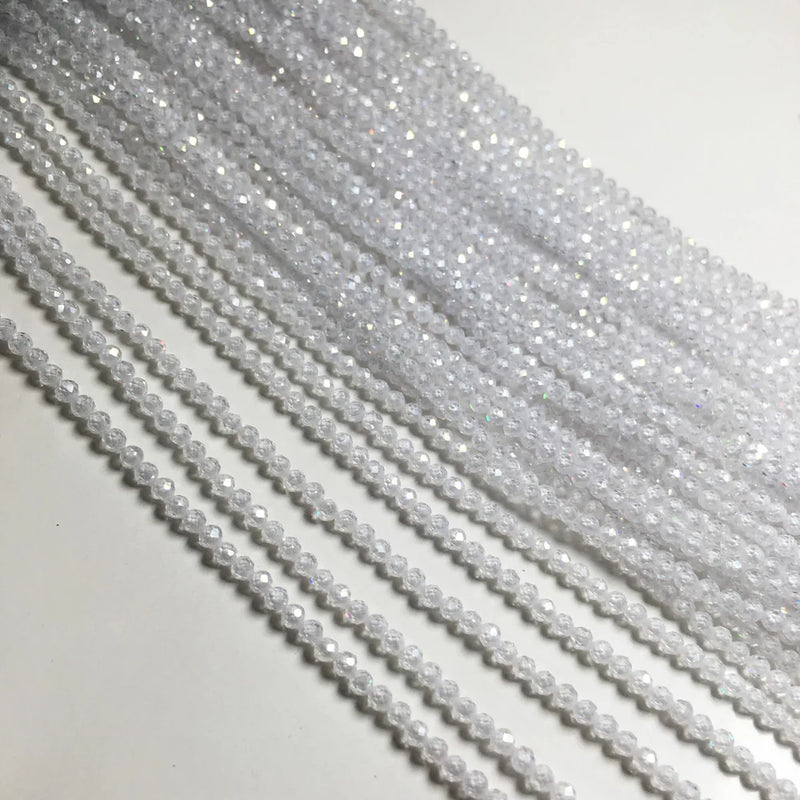 Natural Stone Beaded Faceted Loose Bead Zircon Crystal Small Beads 3mm