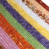 Natural Stone Beaded Faceted Loose Bead Zircon Crystal Small Beads 3mm