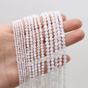 Natural Stone Beaded Faceted Round Gemstone Loose Beads for Jewelry Making