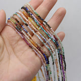 Natural Stone Beaded Faceted Round Gemstone Loose Isolation Beads