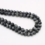Hawkeye Stone Beaded Round Gemstone Loose Beads for Jewelry Making