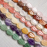 Natural Stone Leaf Crystal Beads for DIY Jewelry Making