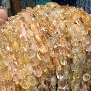 Citrine Stone Beads for Jewelry Making DIY Necklace Bracelet