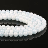 Natural Stone Aquamarine Beads for Jewelry Making DIY Bracelet