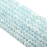 Natural Stone Aquamarine Beads for Jewelry Making DIY Bracelet