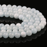 Natural Stone Aquamarine Beads for Jewelry Making DIY Bracelet