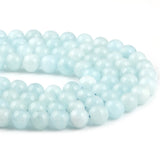 Natural Stone Aquamarine Beads for Jewelry Making DIY Bracelet