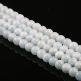 Natural Stone Aquamarine Beads for Jewelry Making DIY Bracelet
