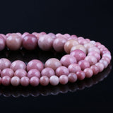 Natural Stone Beading Dialogite Isolation Beads Round Spacer Beads