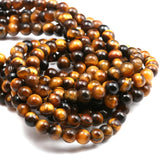 Tiger Eye Round Spacer Beads Natural Stone for DIY Bracelet Necklaces