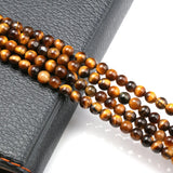 Tiger Eye Round Spacer Beads Natural Stone for DIY Bracelet Necklaces
