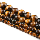 Tiger Eye Round Spacer Beads Natural Stone for DIY Bracelet Necklaces