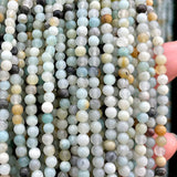 Natural Stone Beads 2 3 4MM Mix Amazonite Round Spacer Bead DIY Jewelry Making