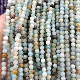Natural Stone Beads 2 3 4MM Mix Amazonite Round Spacer Bead DIY Jewelry Making
