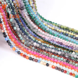 2mm 3mm 4mm Faceted Tourmaline Lapis Lazuli Opal Beads 15''