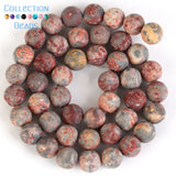 Matte Leopard Skin Jaspers Round Spacer Beads 4-10mm