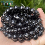 Silk Agates Round Beads 6-12mm Natural Stone 15''
