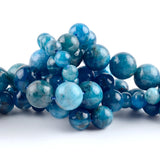 Apatite Gemstone Round Spacer Loose Beads 6-12mm