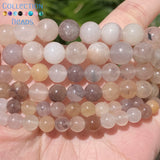 Natural Stone Beads 6-12mm Violet Round Spacer Beads for Jewelry Making DIY