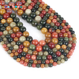 6 8 10mm Multi-Precious Jades Round Beads DIY Jewelry Making 15''