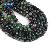 Epidote Zoisite Jades Round Beads 6-10mm Natural Stone 15''