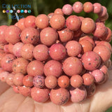 Flower Stone Round Spacer Beads 6 8 10mm for DIY Jewelry Making