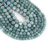 6 8 10mm Green Angelite Jades Round Beads 15''