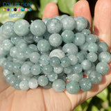 6 8 10mm Green Angelite Jades Round Beads 15''