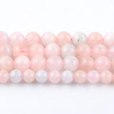 Pink Morganite Natural Stone Beads 6-10mm Round Spacer Loose Beads